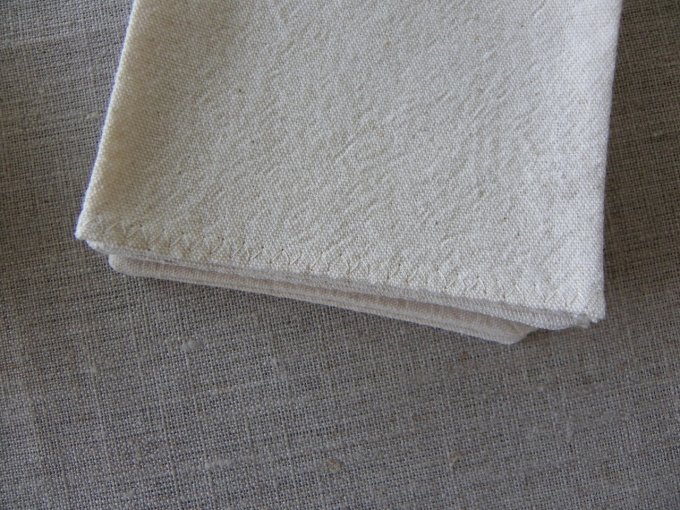 10 Pochons sachets sac pochette tissu écru naturel coton ancien SANS ruban 9x13 cm 10x15 cm